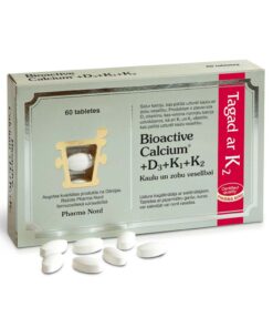 Bioactive Calcium+D3+K1+K2 tabletes 60 gab
