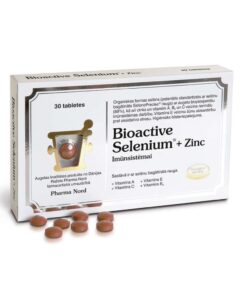 Bioactive Selenium+Zinc tabletes 30 gab
