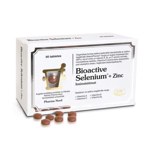 Bioactive Selenium+Zinc tabletes 90 gab