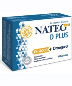 NATEO D3 Plus Omega-3 4000 SV kapsulas