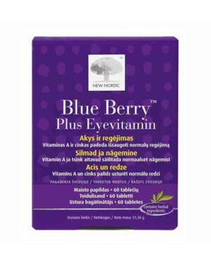 NEW NORDIC Blue Berry Plus Eyevitamin tabletes 60 gab.