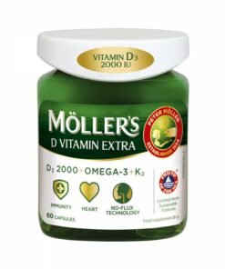 MOLLERS D3 Vitamin Extra kapsulas 60 gab
