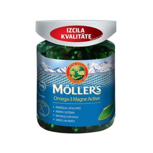 MOLLERS Omega3 Magne Active kapsulas