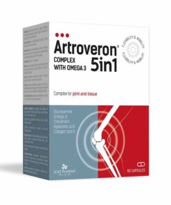 Artroveron 5 in 1 complex with omega-3 kapsulas 90 gab