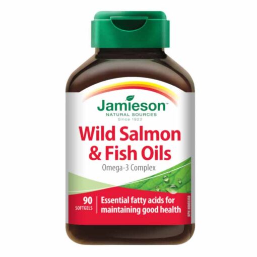 Jamieson Wild Salmon Fish Oil kapsulas 90 gab