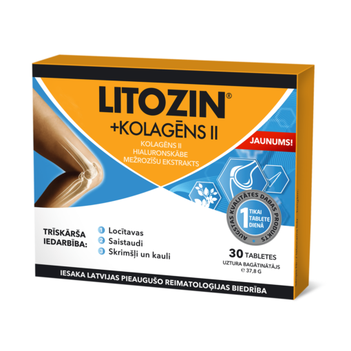 LITOZIN+KOLAGENS II tabletes 30gab