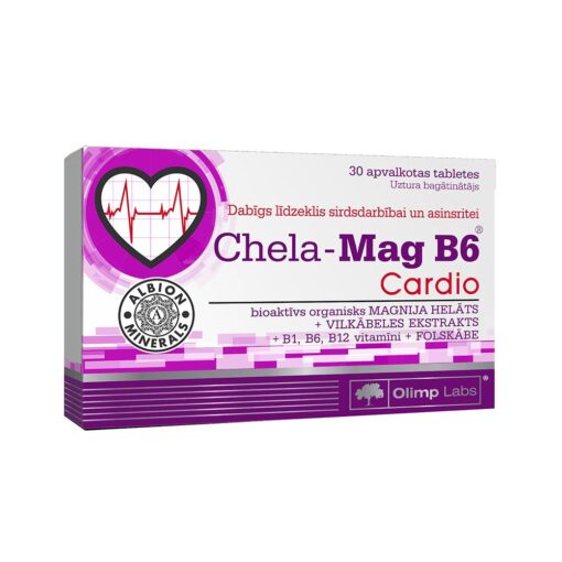 OLIMP LABS Chela-Mag B6 Cardio tabletes 30 gab