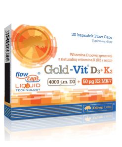 OLIMP LABS Gold-Vit D3+K2 kapsulas 30 gab
