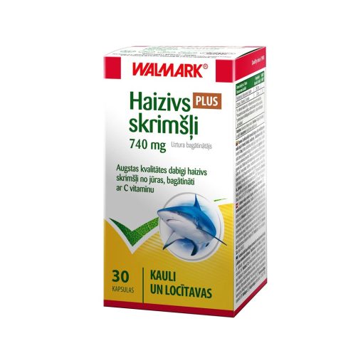 WALMARK Haizivs Skrimsli Plus 740 mg kapsulas 30 gab