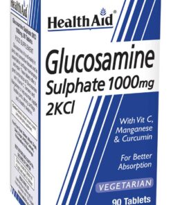HealthAid Glucosamine Sulphate 1000mg 2KCl tabletes 90 gab