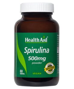 HealthAid Spirulina 500mg tabletes 60 gab