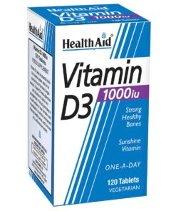 HealthAid Vitamins D3 1000 sv tabletes 120 gab