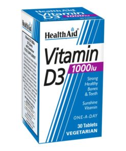 HealthAid Vitamins D3 1000 sv tabletes 30 gab