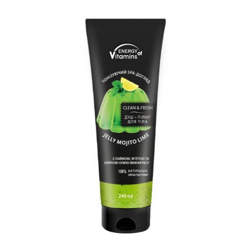 VITAMINŲ ENERGIJA Jelly Mojito Lime kūno šveitiklis 240 ml