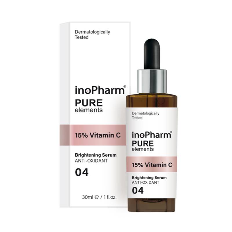 Twinkling.lv: INOPHARM Pure Elements 15% Vitamin C izgaismojošs sejas serums 30 ml