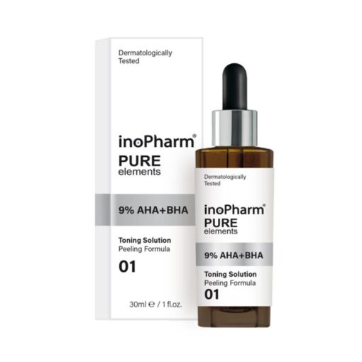 INOPHARM Pure Elements 9% AHA+BHA sejas pīlings 30 ml