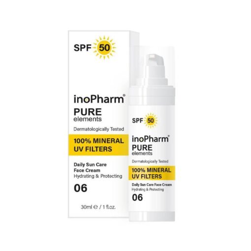 INOPHARM Pure Elements Sun SPF50 näokaitsekreem 30 ml