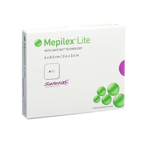 MEPILEX Lite 6x8,5cm imav vahtside 5 tk.