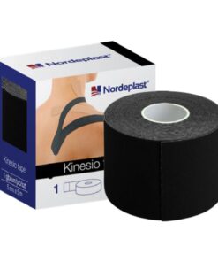 NORDEPLAST Kinezioloģiskais teips melns 5cmx5m, 1 gab.