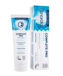 NORDICS Complete Pro organiskā zobu pasta ar fluorīdu 75 ml