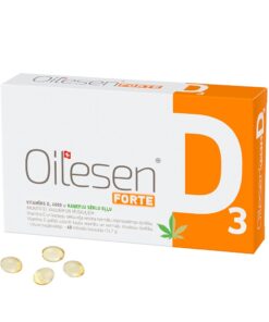 OILESEN Forte D3 vitamīns 4000 SV kapsulas N60