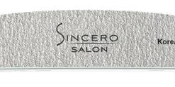 SINCERO SALON Profesional 180/180 pelēka nagu vīlīte 1 gab.