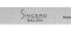 SINCERO SALON Profesional 180/240 pelēka nagu vīlīte 1 gab.