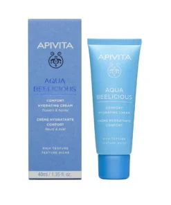 APIVITA AQUA BEELICIOUS COMFORT sejas krēms normālai un sausai ādai 40 ml