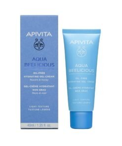APIVITA AQUA BEELICIOUS OIL-FREE sejas gelveida krēms taukainai un kombinētai ādai 40 ml