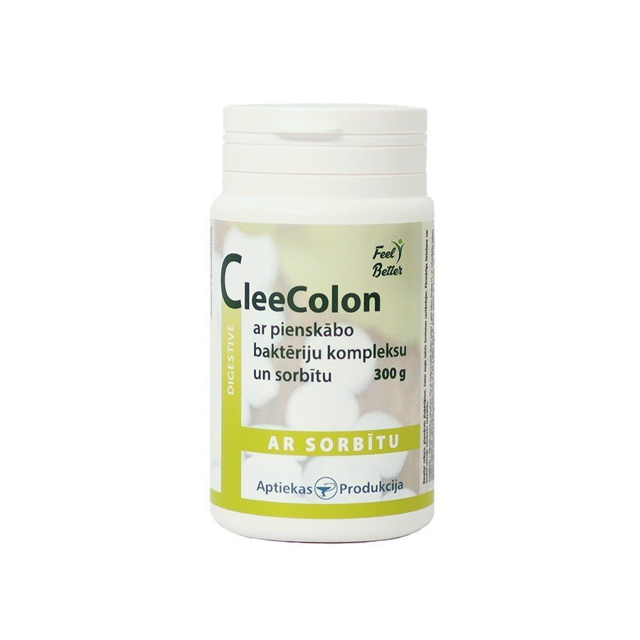APTIEKAS PRODUKCIJA CleeColon ar pienskābo baktēriju kompleksu - pulveris 300 g