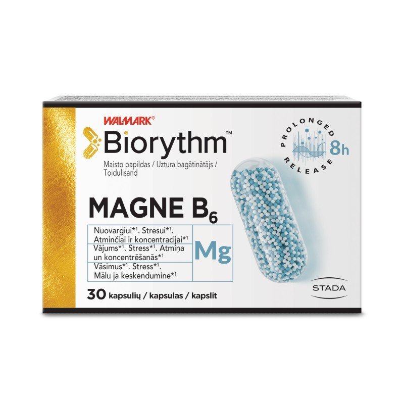 BIORYTHM Magne B6 kapsulas N30