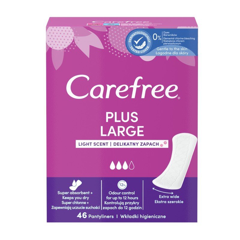 CAREFREE Plus Large kasdieniniai įdėklai N46