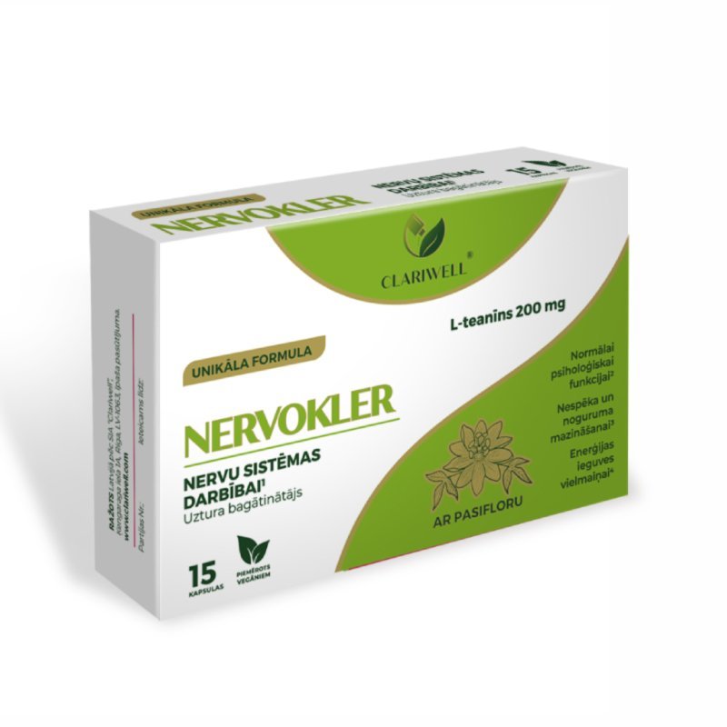 Clariwell nervkler kapsulės N15
