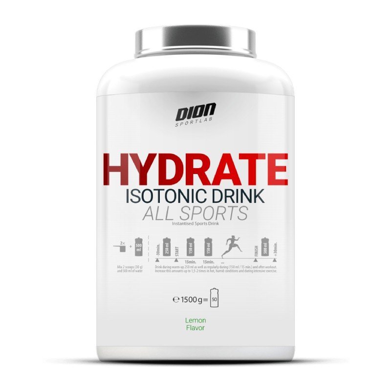 DION SPORTLAB Hydrate All Sports pulber sidrunimaitseline 1500 g