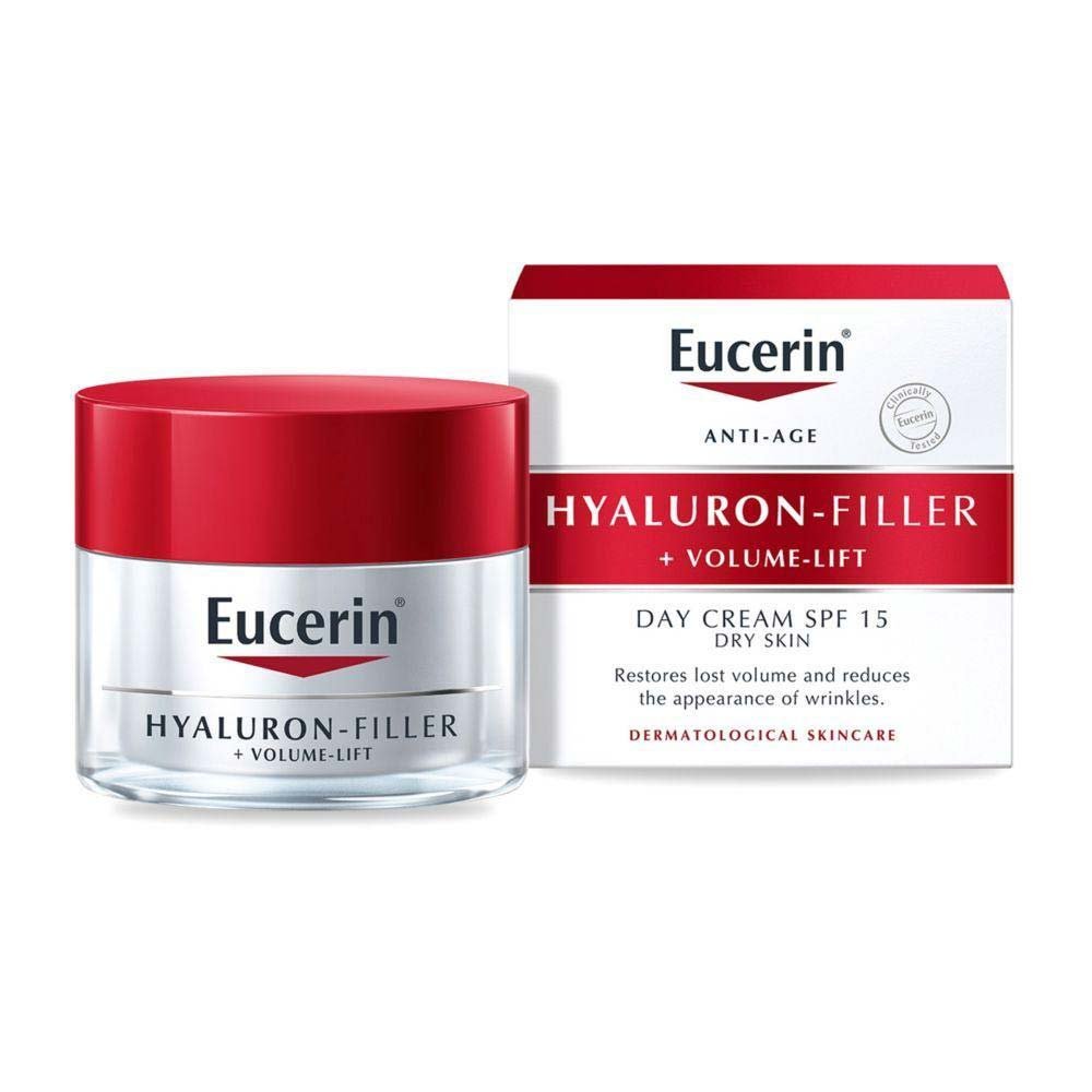 EUCERIN Hyaluron-Filler + Volume-Lift SPF 15 päevakreem kuivale nahale 50 ml