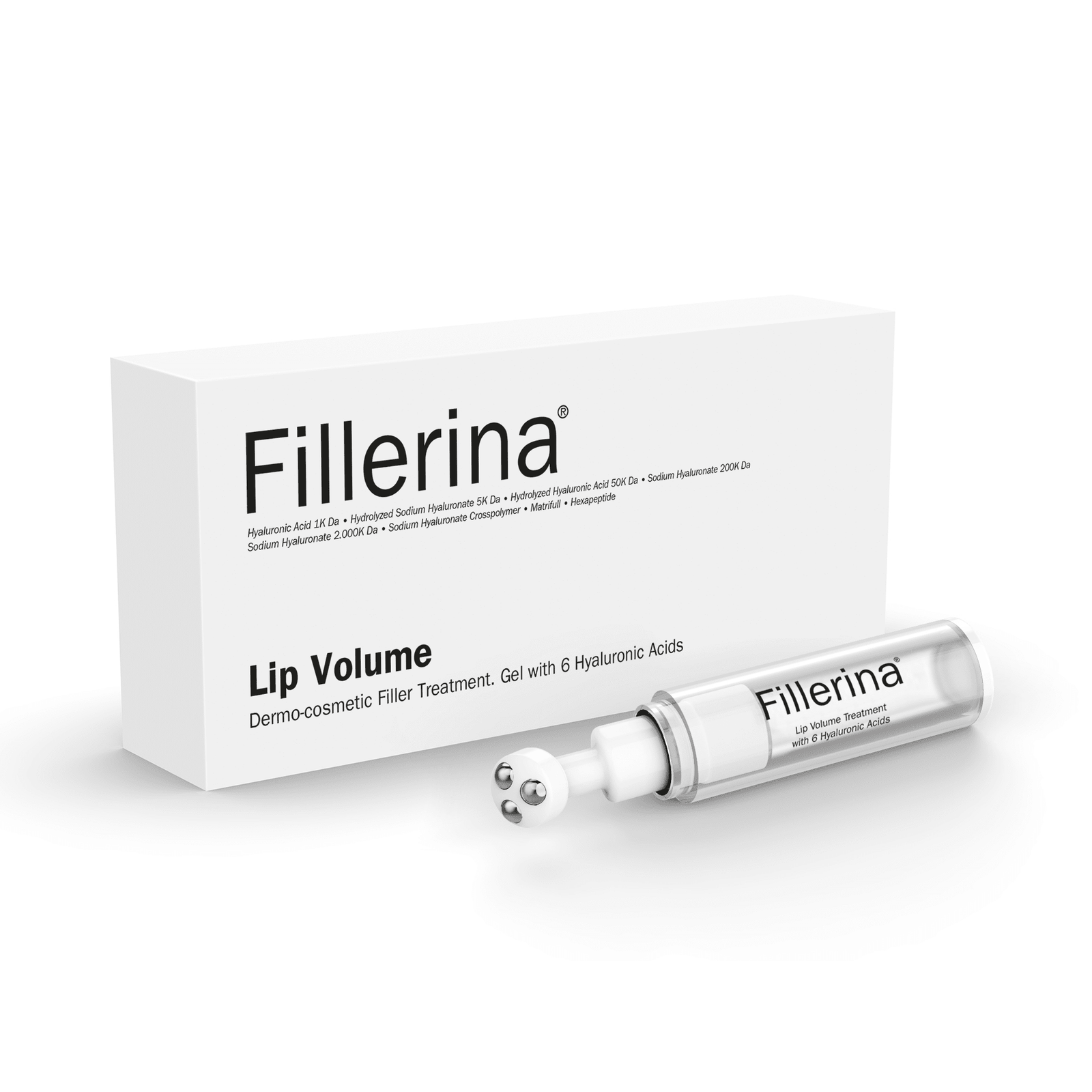 FILLERINA huulte suurendamise geel 6 hüaluroonhappe ja peptiidiga, tase 1 7 ml