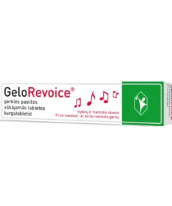 GELOREVOICE ķiršu-mentola sūkājamās tabletes N20