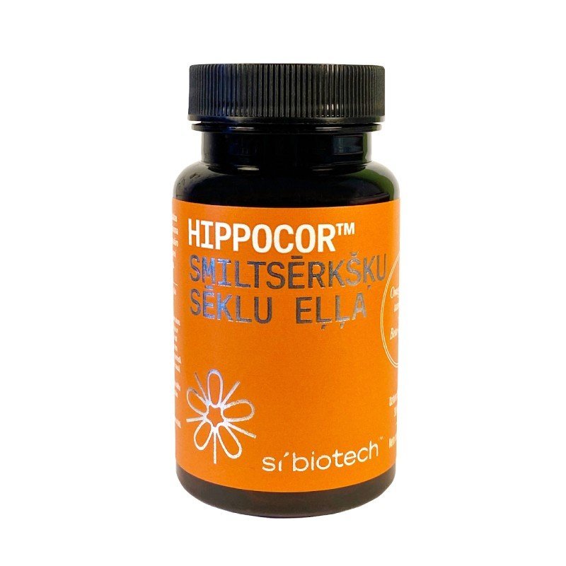 HIPPOCOR Omega-3-6-9 šaltalankių sėklų aliejaus kapsulės N60
