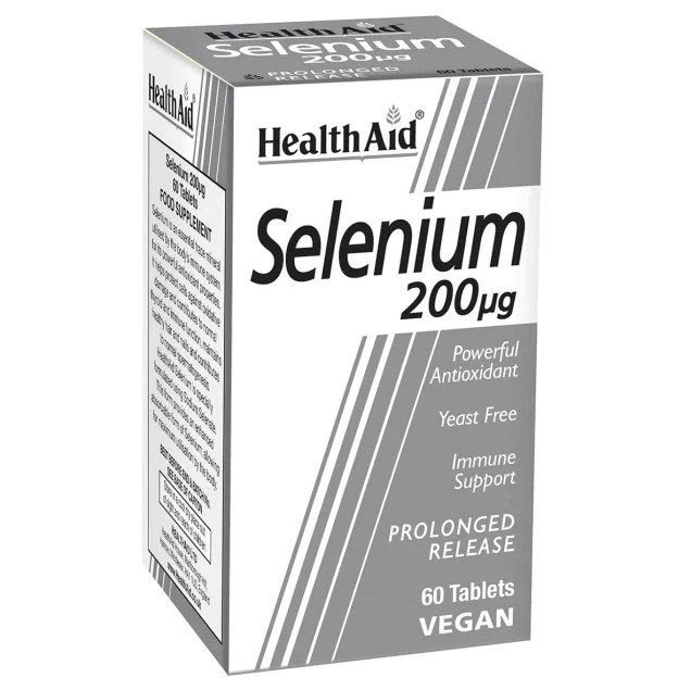 HealthAid Selenium 200 g tabletes N60