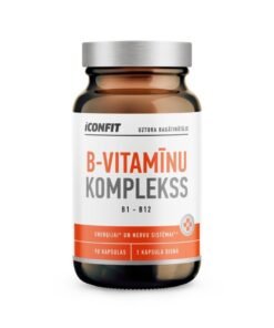 ICONFIT B-Vitamīnu komplekss B1-B12 kapsulas N90
