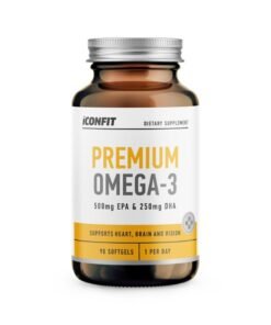 ICONFIT Premium Omega 3 (500mg EPA/250mg DHA) mīkstās kapsulas N90