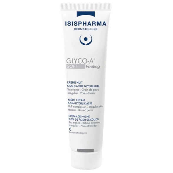 ISISPHARMA Glyco-A SOFT Lupimasis 5,5 % Naktis lupimasis 30 ml