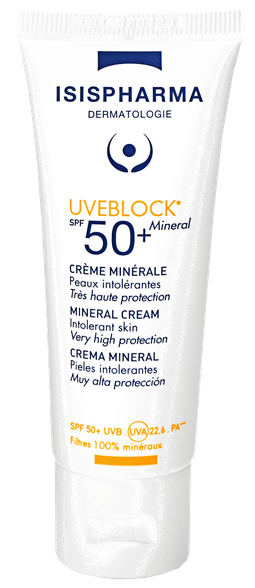 ISISPHARMA Uveblokas SPF50+ Mineralinis Nematomas kremas 40 ml