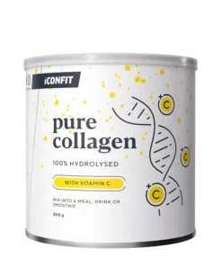 ICONFIT Hydrolized Collagen + C vitamin - bez garšas pulveris 300 g