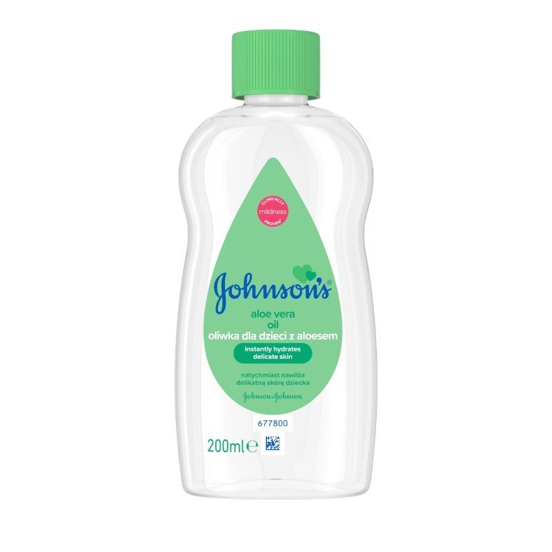 JOHNSON'S Baby Aloe Vera Eļļa bērniem ar alvejas ekstraktu 200 ml