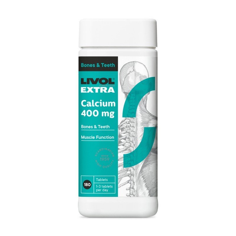 LIVOL Extra Calcium 400 mg tabletes N180