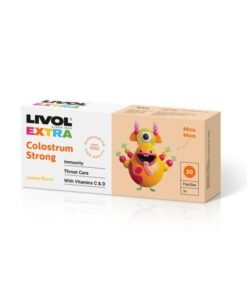 LIVOL Extra Colostrum Strong Lemon košļājamās tabletes N20