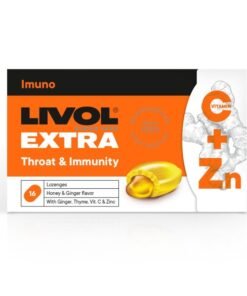 LIVOL Extra Throat & Immunity ingvera, medus pastilas N16