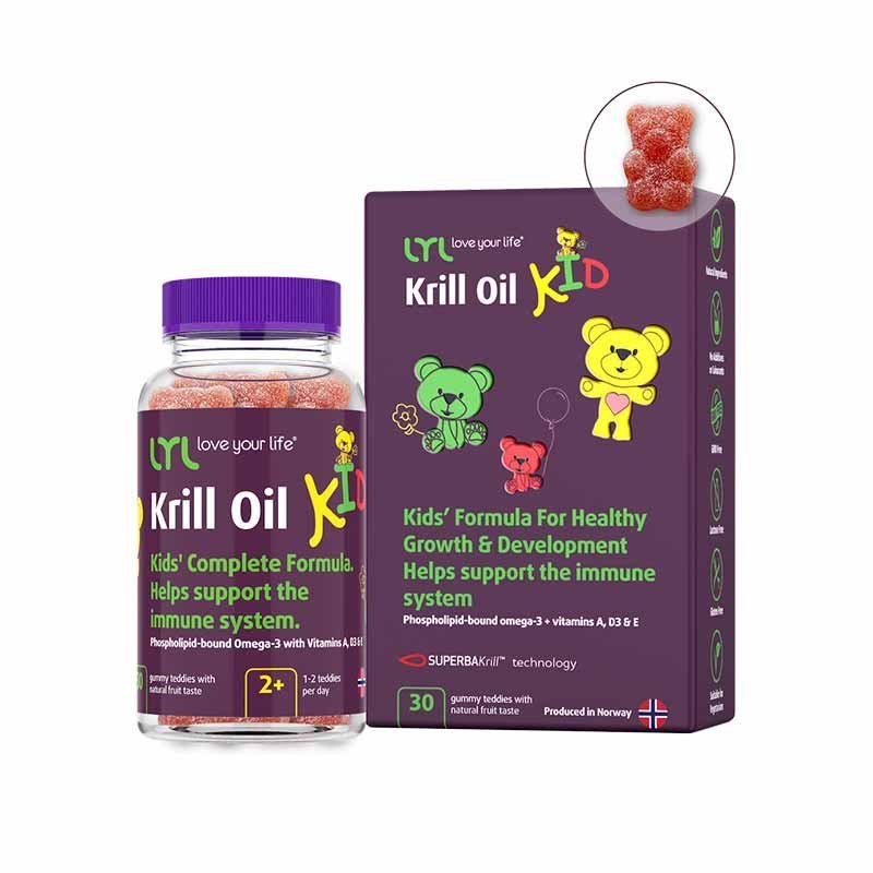 LYL Krill Oil KID želejas lācīši N30