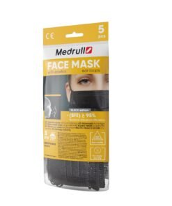 MEDRULL ühekordne näomask must N5